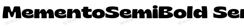 MementoSemiBold Semi字体转换 MementoSemiBold Semi字体转换